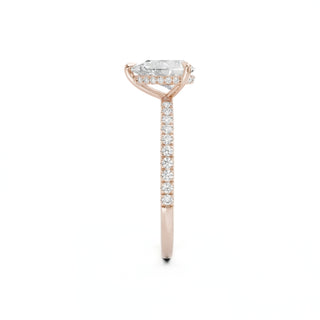 1,5 Karat Pear Cut Diamant Ring in 750 Roségold mit nachhaltigem Lab-Grown-Diamant