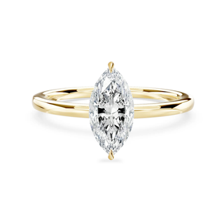 Aurora Signature Verlobungsring Gelbgold mit funkelndem Marquise Diamanten