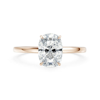 Diana Verlobungsring aus 750 Roségold mit Cushion Cut Lab-Grown Diamant