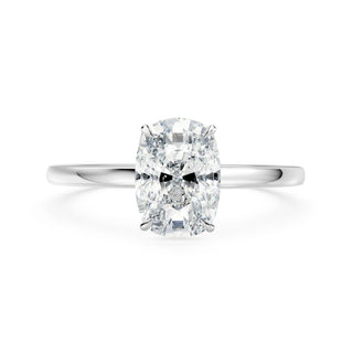 Diana Verlobungsring aus 750 Weissgold mit Cushion Cut Lab-Grown Diamant