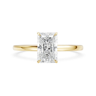 Elara Verlobungsring aus 750 Gelbgold mit Radiant Cut Lab-Grown Diamant