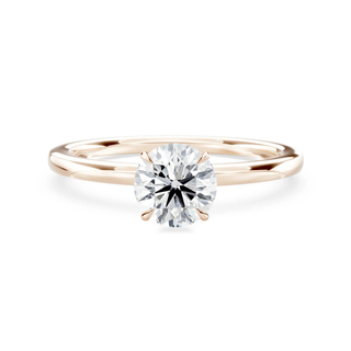 Luxus Verlobungsring aus 18 Karat Roségold mit rundem Lab-Grown Diamanten