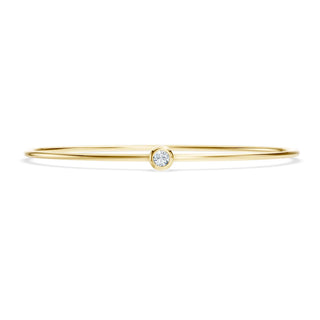 Zarter Armreif aus 585er Roségold mit Labordiamant