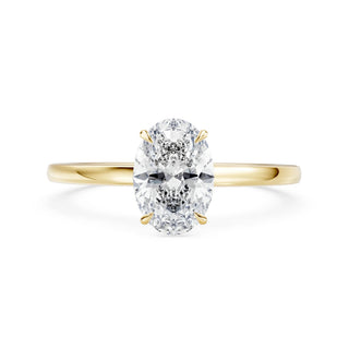 Liora Verlobungsring aus 750 Gelbgold mit oval geschliffenem Lab-Grown Diamanten