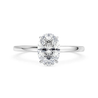 Liora Verlobungsring aus 750 Weissgold mit oval geschliffenem Lab-Grown Diamanten