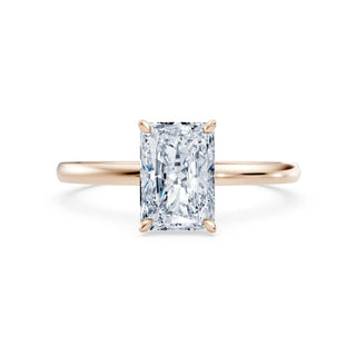 Elara Verlobungsring Radiant Cut 18 K Roségold mit Labordiamant – Lisya Jewelry