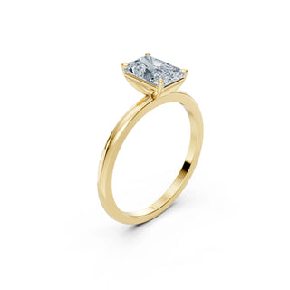 Radiant Cut Verlobungsring aus 18 Karat Gelbgold mit 1 ct Labordiamant – Lisya Jewelry