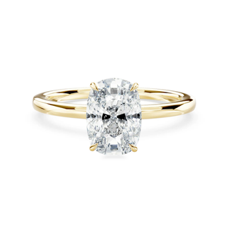 Diana Verlobungsring aus 750 Gelbgold mit Cushion Cut Lab-Grown Diamant