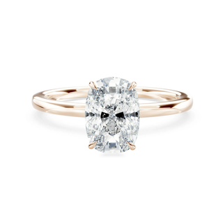 Luxus Verlobungsring aus 750 Roségold mit Kissenschliff Lab-Grown Diamant