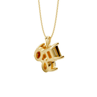 Edles Collier mit Diamanttrio aus verschiedenen Schliffen – modern interpretiert in feiner 14K Gelbgoldfassung