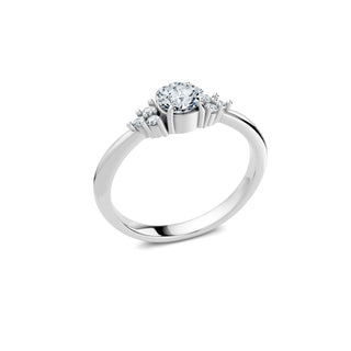 Eleganter Verlobungsring mit Labor-Diamant 0.50 Karat in 950er Platin – modern & edel.