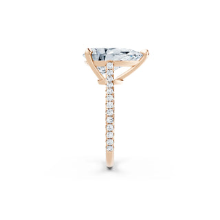 Zeitloses Schmuckstück – Verlobungsring mit Pear Cut Labor-Diamant in Roségold