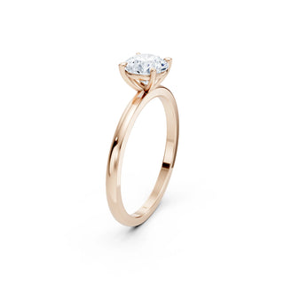 Handgefertigter Solitär Verlobungsring aus 18 K Roségold – Lisya Jewelry