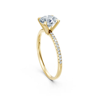 Brillanter Lab Grown Diamant Solitärring aus 18K Gelbgold – ethisch, nachhaltig und von höchster Qualität.